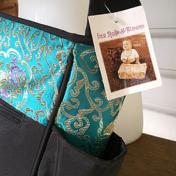 NWT Tapestry Diaper bag purse tote w/changing pad - Picture 2 of 8